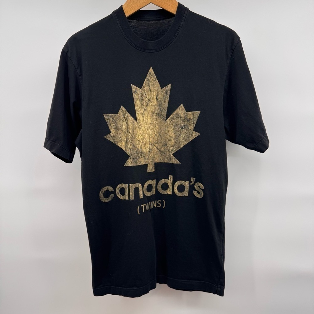 Dsquared 2 Black T-Shirt Canadas Twins